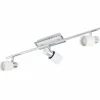 Luminaires Eglo Barre de spots Eglo DAVIDA Chrome* Spots Et Projecteurs