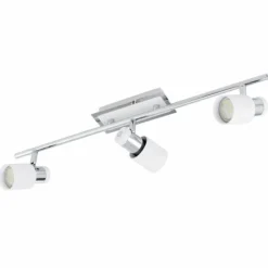 Luminaires Eglo Barre de spots Eglo DAVIDA Chrome* Spots Et Projecteurs