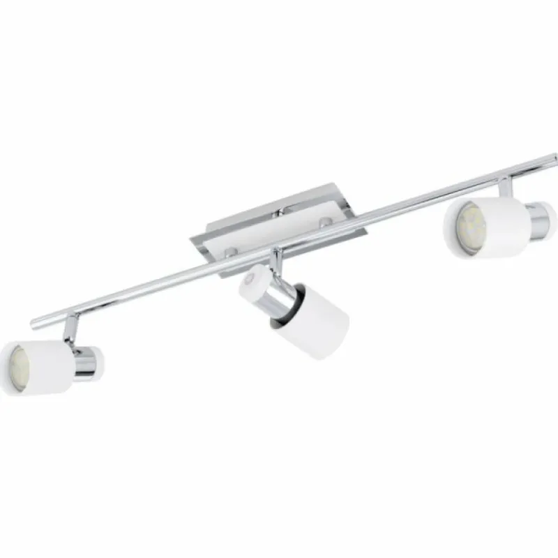 Luminaires Eglo Barre de spots Eglo DAVIDA Chrome* Spots Et Projecteurs