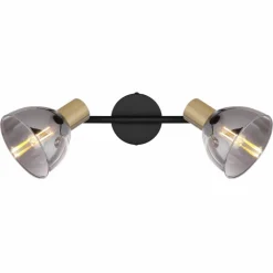 Luminaires Globo Lighting Barre de spots Globo KLERENA Noir, 2 lumières