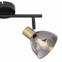 Luminaires Globo Lighting Barre de spots Globo KLERENA Noir, 2 lumières