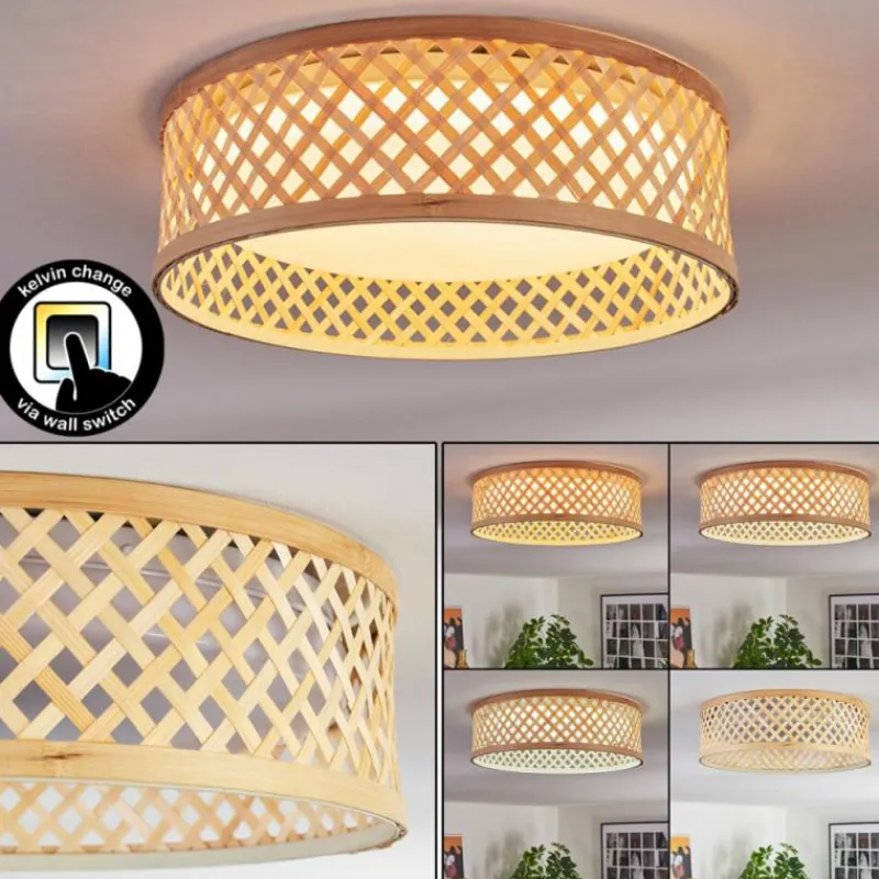 Luminaires Scandinaves-hofstein Barroco Plafonnier LED Écru, Blanc, 1 lumière