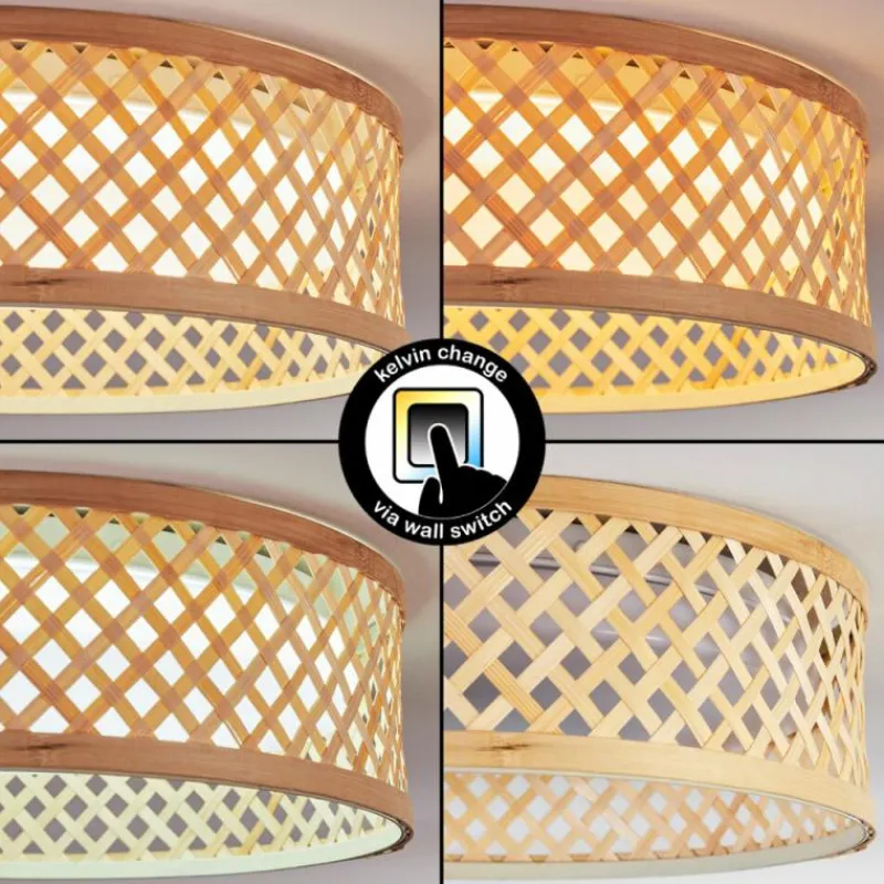 Luminaires Scandinaves-hofstein Barroco Plafonnier LED Écru, Blanc, 1 lumière