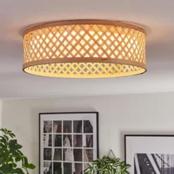 Luminaires Scandinaves-hofstein Barroco Plafonnier LED Écru, Blanc, 1 lumière