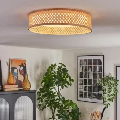 Luminaires Scandinaves-hofstein Barroco Plafonnier LED Écru, Blanc, 1 lumière