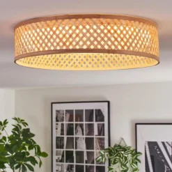 Luminaires Scandinaves-hofstein Barroco Plafonnier LED Écru, Blanc, 1 lumière, Télécommandes