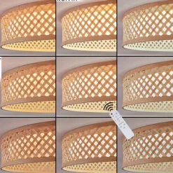 Luminaires Scandinaves-hofstein Barroco Plafonnier LED Écru, Blanc, 1 lumière, Télécommandes