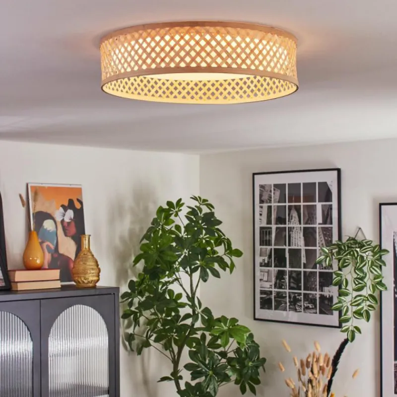 Luminaires Scandinaves-hofstein Barroco Plafonnier LED Écru, Blanc, 1 lumière, Télécommandes