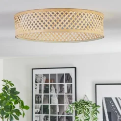 Luminaires Scandinaves-hofstein Barroco Plafonnier LED Écru, Blanc, 1 lumière, Télécommandes