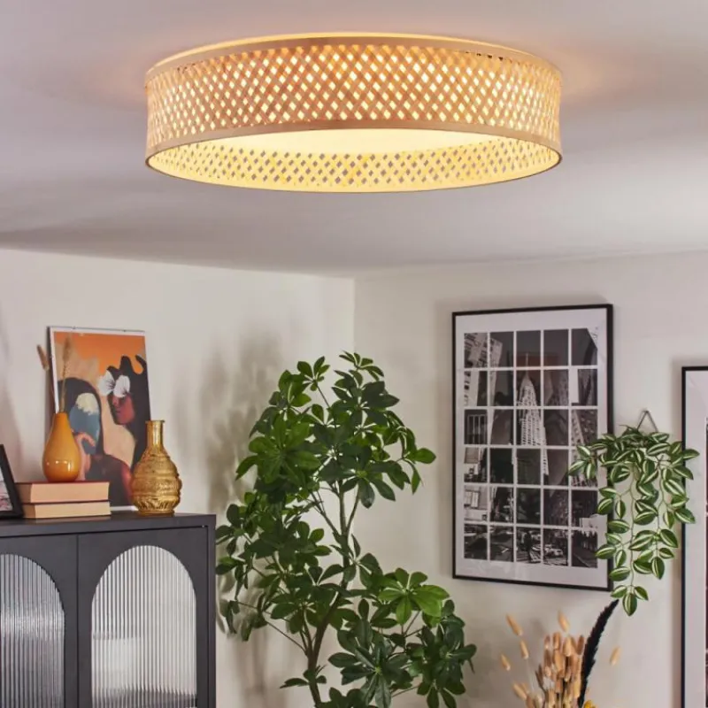 Luminaires Scandinaves-hofstein Barroco Plafonnier LED Écru, Blanc, 1 lumière, Télécommandes