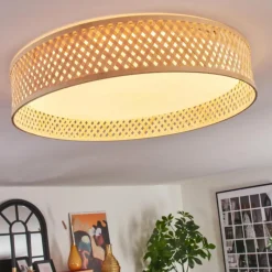 Luminaires Scandinaves-hofstein Barroco Plafonnier LED Écru, Blanc, 1 lumière, Télécommandes