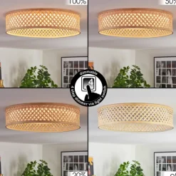 Luminaires Scandinaves-hofstein Barroco Plafonnier LED Écru, Blanc, 1 lumière