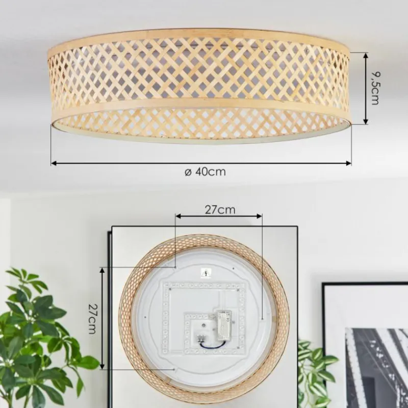 Luminaires Scandinaves-hofstein Barroco Plafonnier LED Écru, Blanc, 1 lumière