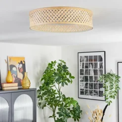 Luminaires Scandinaves-hofstein Barroco Plafonnier LED Écru, Blanc, 1 lumière