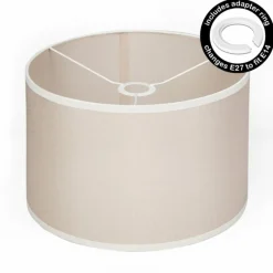 Lampes En Tissu-hofstein Bassagoda beige, Blanc
