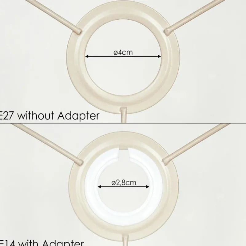 Lampes En Tissu-hofstein Bassagoda beige, Blanc