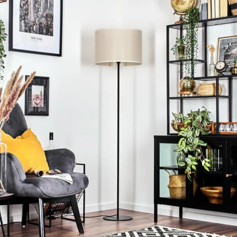 Lampes En Tissu-hofstein Bassagoda Lampadaire beige, 1 lumière