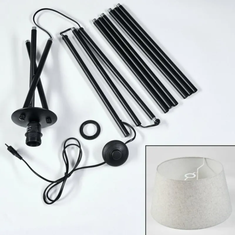 Lampes En Tissu-hofstein Bassagoda Lampadaire beige, 1 lumière