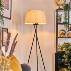 Lampes En Tissu-hofstein Bassagoda Lampadaire beige, 1 lumière