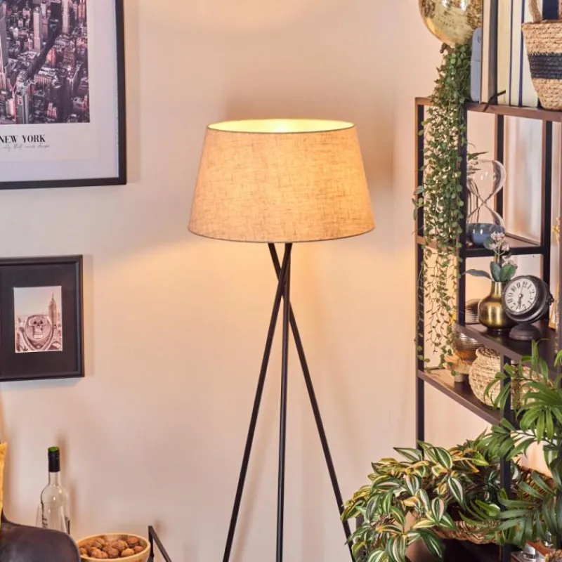 Lampes En Tissu-hofstein Bassagoda Lampadaire beige, 1 lumière