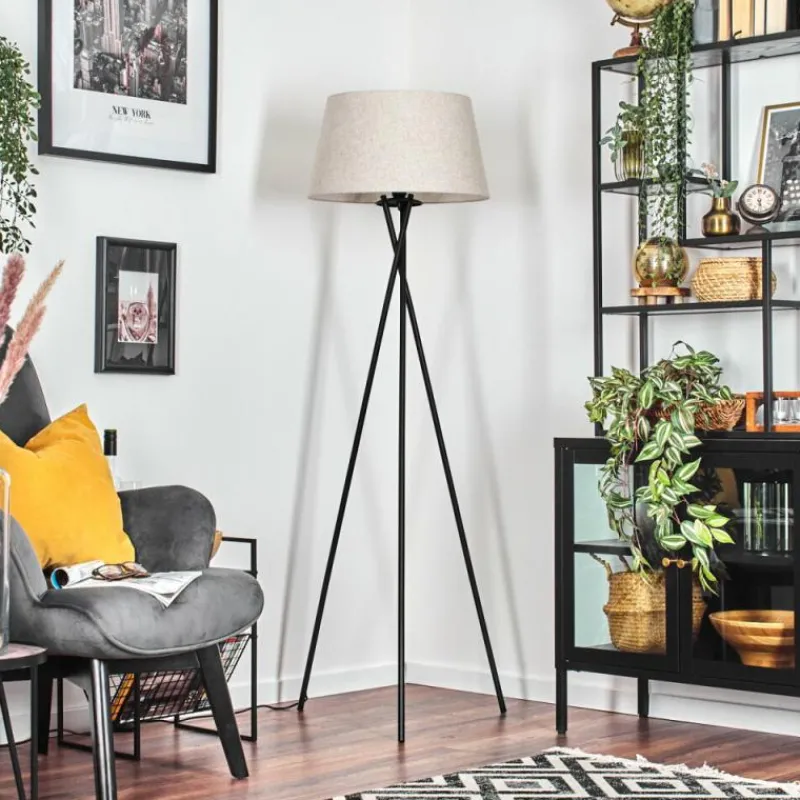 Lampes En Tissu-hofstein Bassagoda Lampadaire beige, 1 lumière