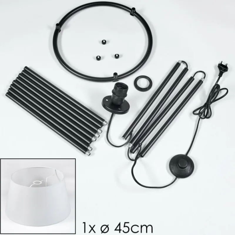 Lampes En Tissu-hofstein Bassagoda Lampadaire beige, 1 lumière