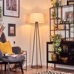 Lampes En Tissu-hofstein Bassagoda Lampadaire beige, 1 lumière