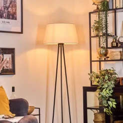 Lampes En Tissu-hofstein Bassagoda Lampadaire beige, 1 lumière