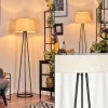 Lampes En Tissu-hofstein Bassagoda Lampadaire beige, 1 lumière