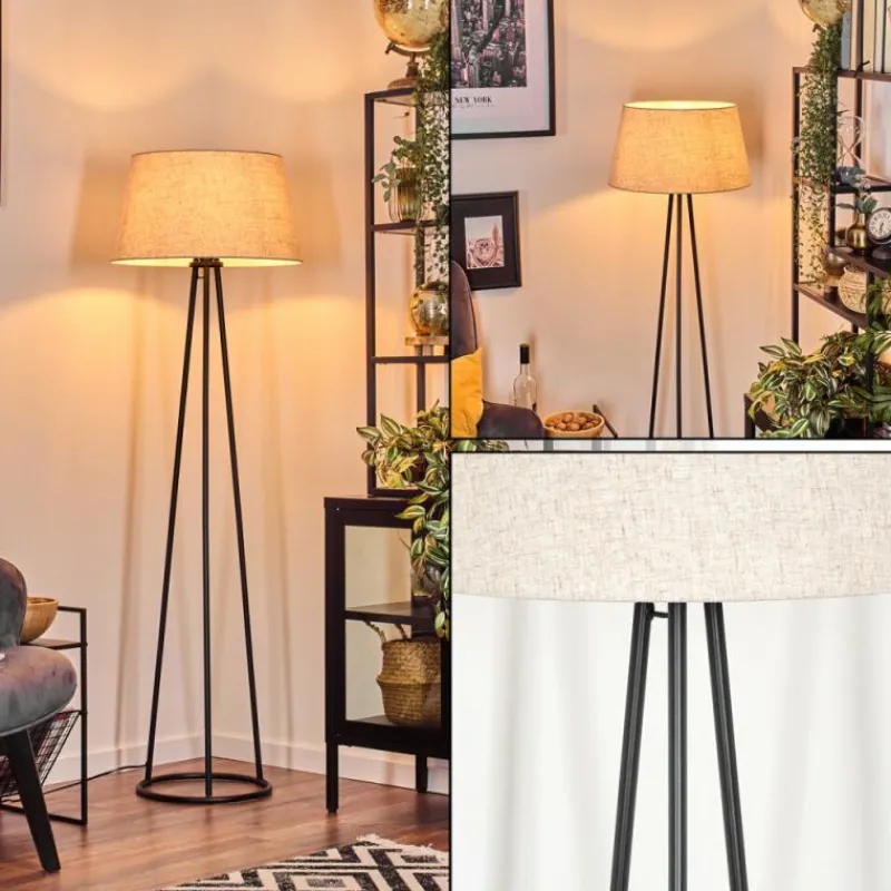 Lampes En Tissu-hofstein Bassagoda Lampadaire beige, 1 lumière