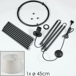 Lampes En Tissu-hofstein Bassagoda Lampadaire beige, 1 lumière