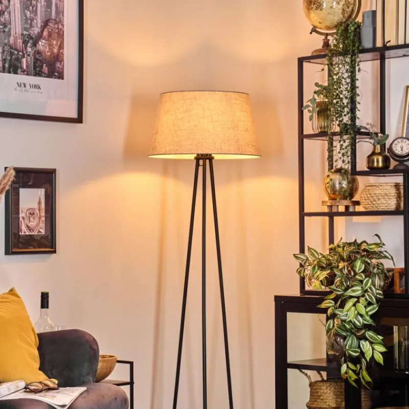 Lampes En Tissu-hofstein Bassagoda Lampadaire beige, 1 lumière
