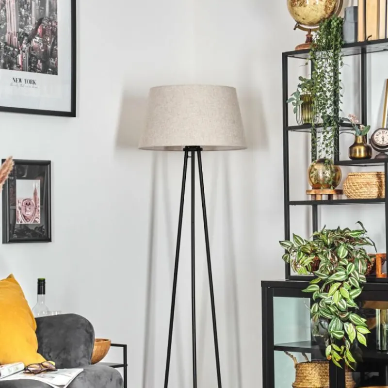 Lampes En Tissu-hofstein Bassagoda Lampadaire beige, 1 lumière