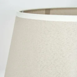 Lampes En Tissu-hofstein Bassagoda Lampadaire beige, Blanc, 1 lumière