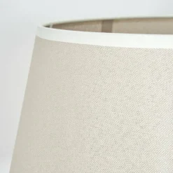 Lampes En Tissu-hofstein Bassagoda Lampadaire beige, Blanc, 1 lumière