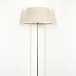 Lampes En Tissu-hofstein Bassagoda Lampadaire beige, Blanc, 1 lumière
