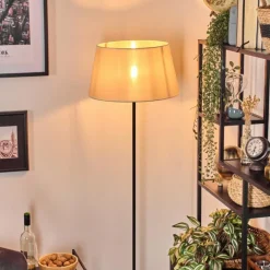 Lampes En Tissu-hofstein Bassagoda Lampadaire beige, Blanc, 1 lumière
