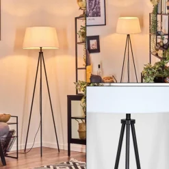 Lampes En Tissu-hofstein Bassagoda Lampadaire Blanc, 1 lumière