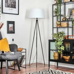 Lampes En Tissu-hofstein Bassagoda Lampadaire Blanc, 1 lumière