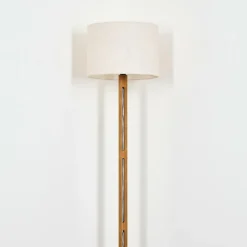 Lampes En Tissu-hofstein Bassagoda Lampadaire Brun, Écru, Noir, 1 lumière