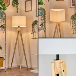 Lampes En Tissu-hofstein Bassagoda Lampadaire Écru, 1 lumière