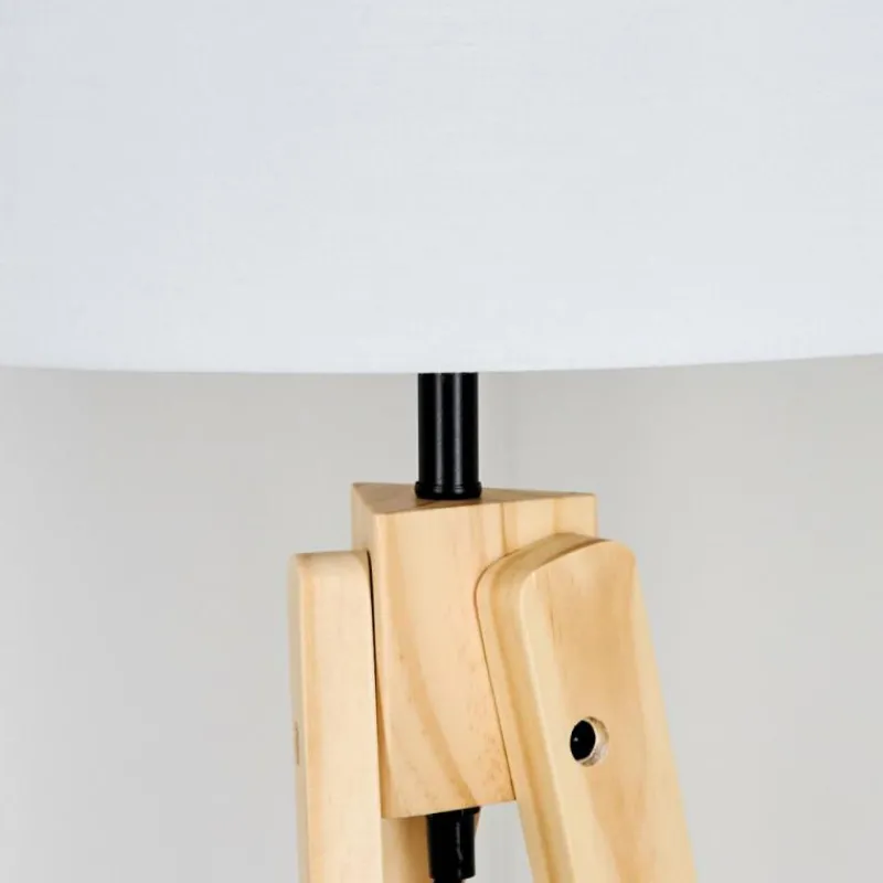 Lampes En Tissu-hofstein Bassagoda Lampadaire Écru, 1 lumière