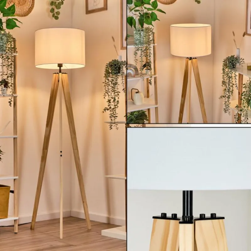 Lampes En Tissu-hofstein Bassagoda Lampadaire Écru, 1 lumière