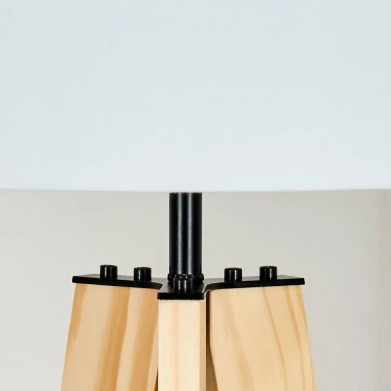 Lampes En Tissu-hofstein Bassagoda Lampadaire Écru, 1 lumière