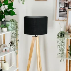 Lampes En Tissu-hofstein Bassagoda Lampadaire Écru, 1 lumière