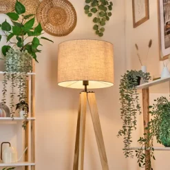 Lampes En Tissu-hofstein Bassagoda Lampadaire Écru, 1 lumière