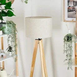 Lampes En Tissu-hofstein Bassagoda Lampadaire Écru, 1 lumière