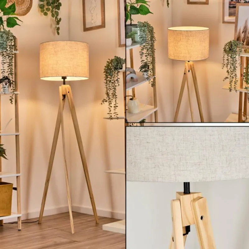 Lampes En Tissu-hofstein Bassagoda Lampadaire Écru, 1 lumière