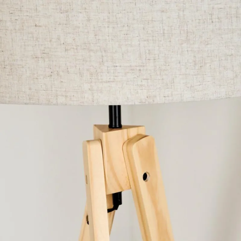 Lampes En Tissu-hofstein Bassagoda Lampadaire Écru, 1 lumière