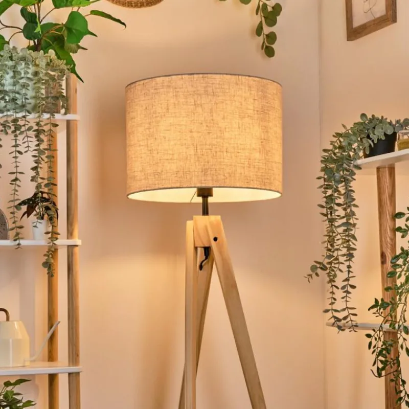 Lampes En Tissu-hofstein Bassagoda Lampadaire Écru, 1 lumière